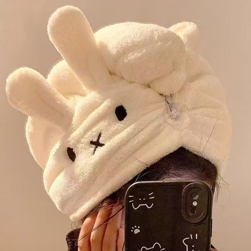 Hair Care In Japan - Милая шапка-тюрбан с ушками кролика Миффи