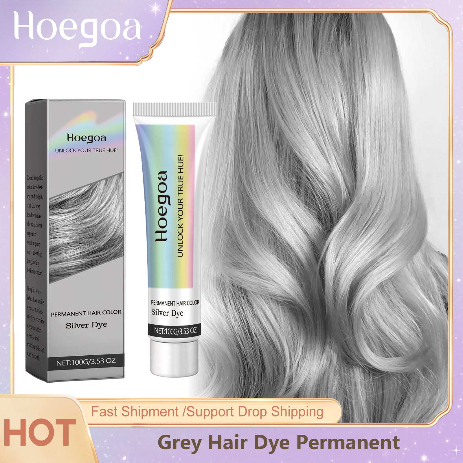 Hair Care Loreal - Краска для седых волос, перманентная укладка,