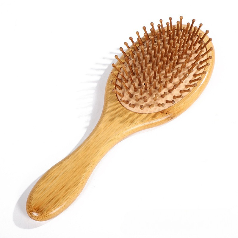 Bamboo Hair Brush - 1 шт. бамбуковая массажная расческа для