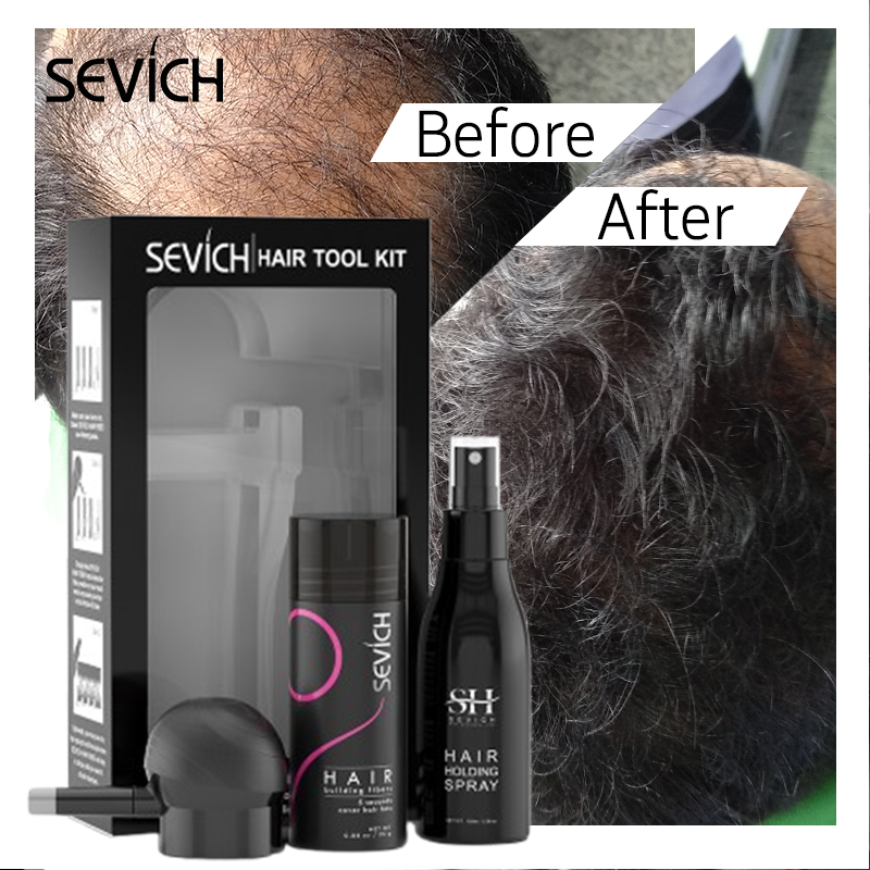 Keratin Treatment Set - Набор черных волокон для волос: кератиновые