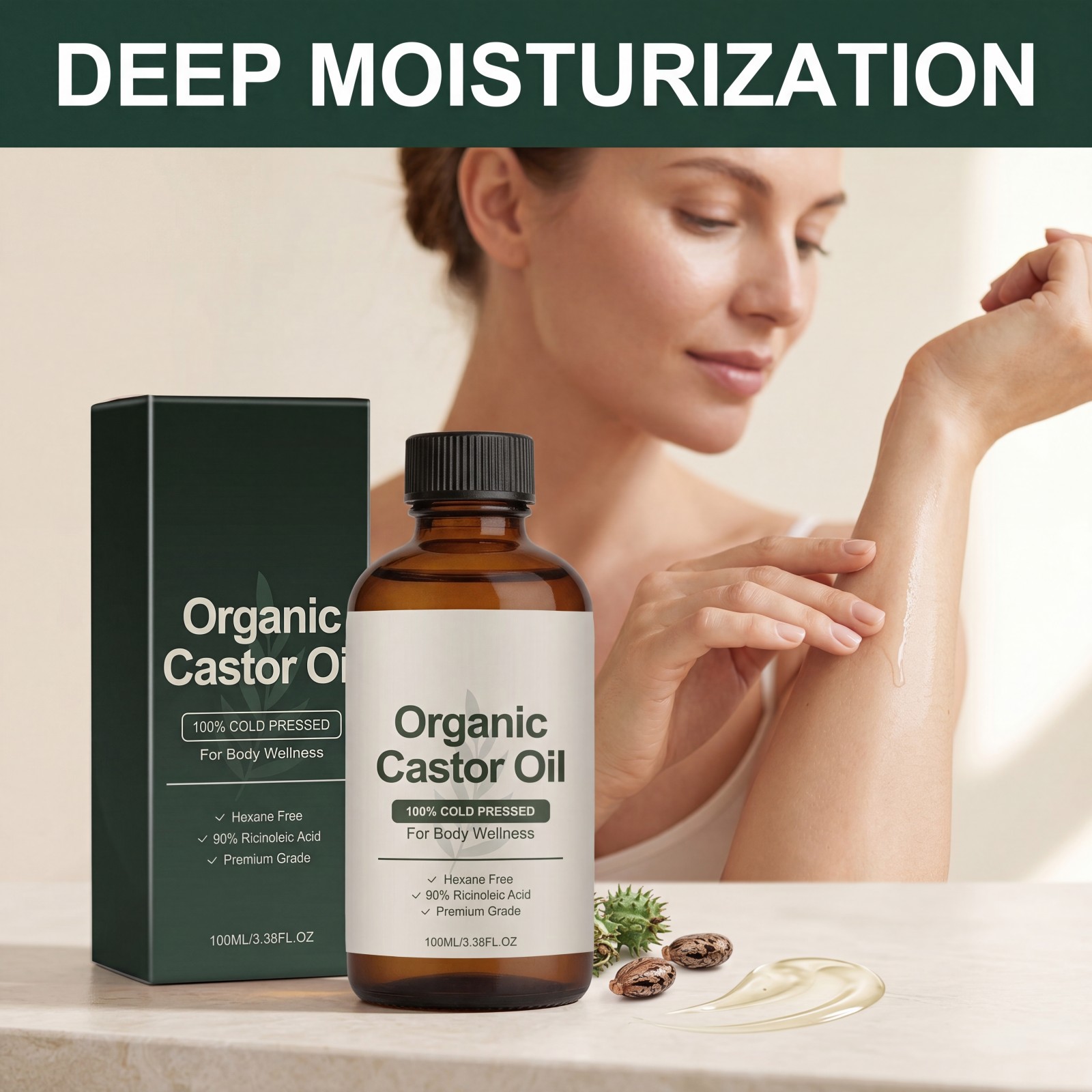 Органическое касторовое масло  – обзор и цена Castor Oil Cold Press